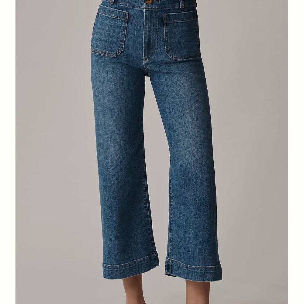 The Colette Crop Wide-Leg Jeans